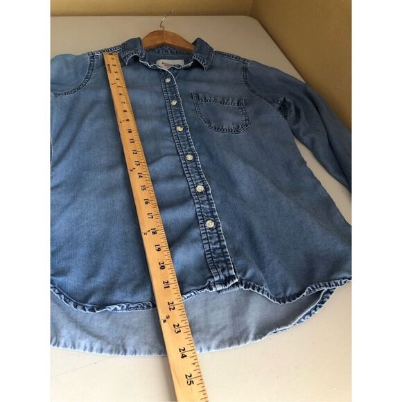 Mossimo Supply CO Denim Botton Down SZ S Made Of Lyocell - Picture 8 of 10